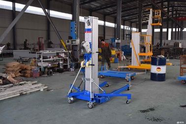 6000mm Blue Color Manual Material Lift LGA - 20 Portable Aluminium Cylinder Type