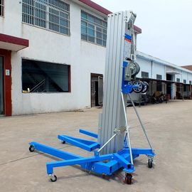6000mm Blue Color Manual Material Lift LGA - 20 Portable Aluminium Cylinder Type