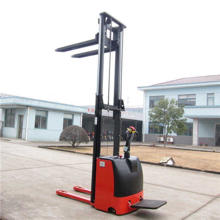Automatic Ride On Pallet Stacker AC Motor 1500kg Customised Yellow Color