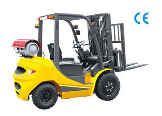Ταχύτητα 20 διπλό Forklift καυσίμων χλμ/Χ 3,5 τόνος, Forklift LPG φορτηγό με τη σαφή διαφάνεια